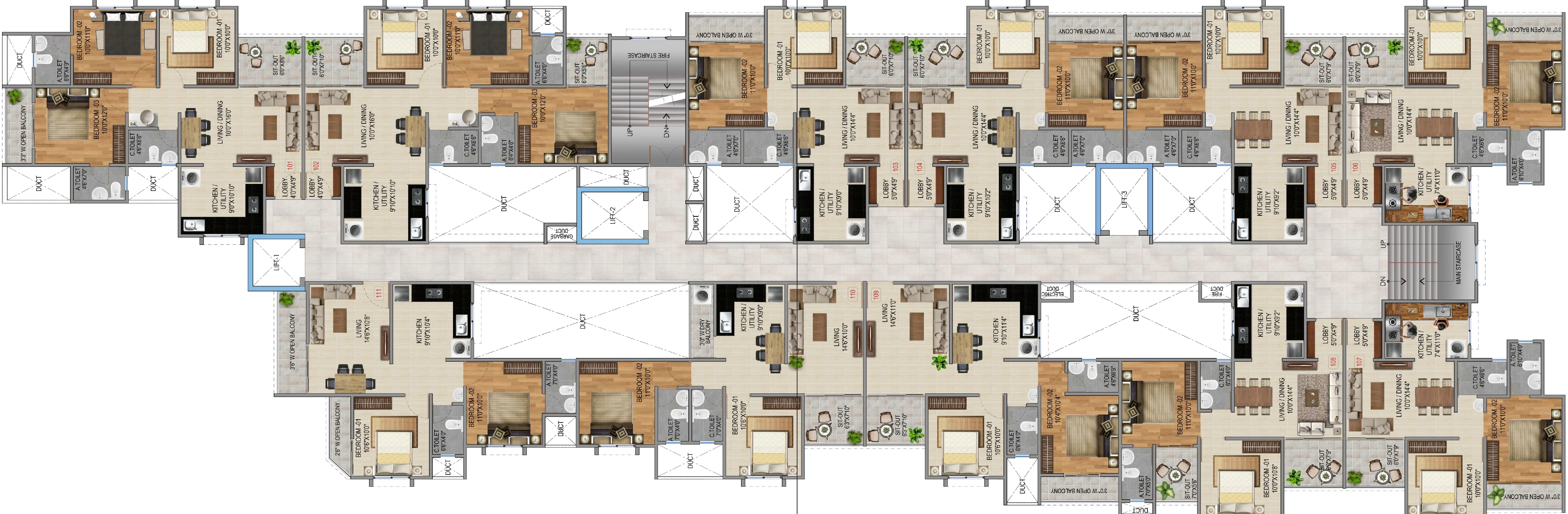 Typical floor plan