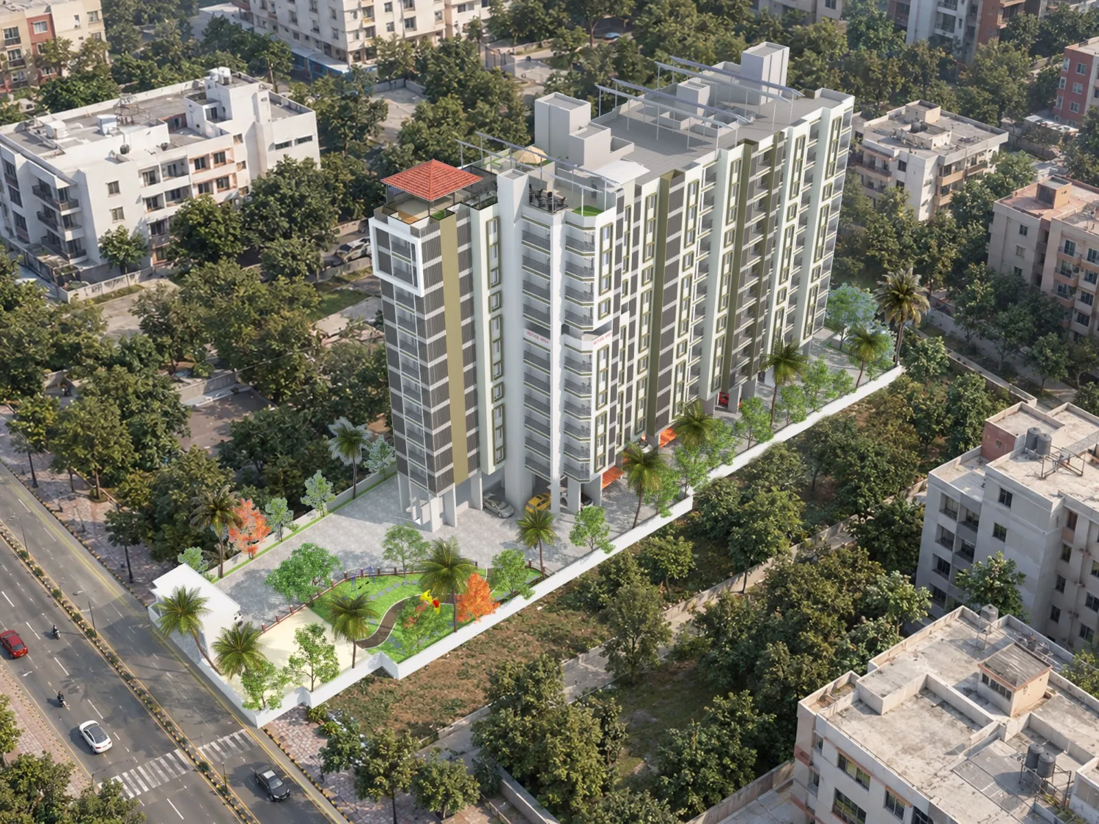 Venkateshwara Height — aerial view